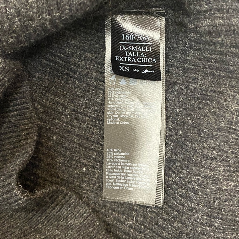 NWT All Saints Hettie Jumper in Black Marl Size Extra Small XS - Picture 10 of 10